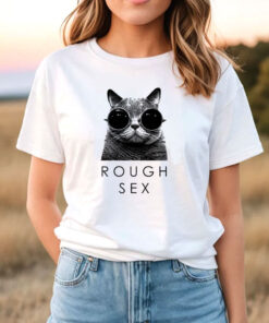 Rough Sex Cat Sunglasses T Shirt