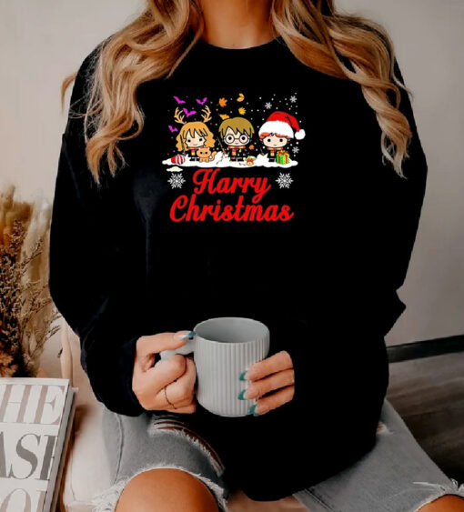 Harry Potter Happy Christmas Cartoon Sweatshirt