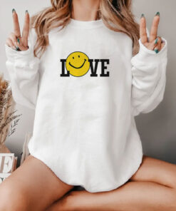 Harry Styles Love Smiley Ringer Sweatshirt