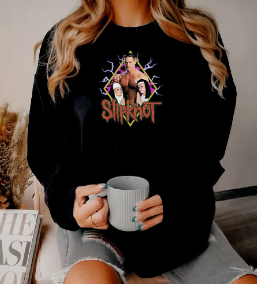 John Cena Paris Hilton And Nicole Richie Nuns Slipknot Sweatshirt