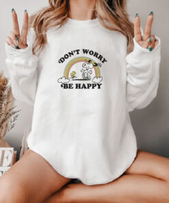 Junk Food Snoopy Don't Worry Be Happy Sweatshirt