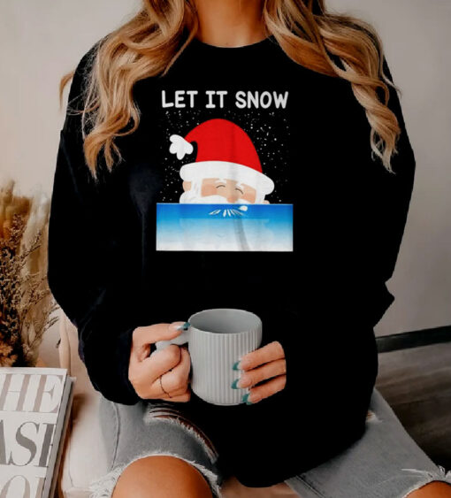 Let It Snow Cocaine Santa Christmas Sweatshirt