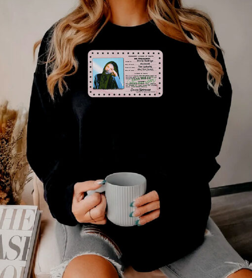 License Of Travel Card Olivia Rodrigo Sweatshirt