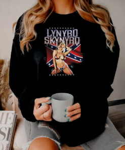 Lynyrd Skynyrd Bikini GIrl With Rebel Flag Sweatshirt