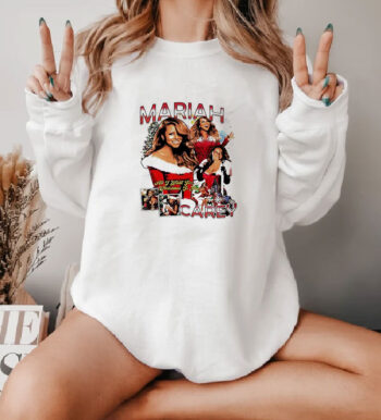 Mariah Carey All I Want For Graphic Christmas Sweatshirt