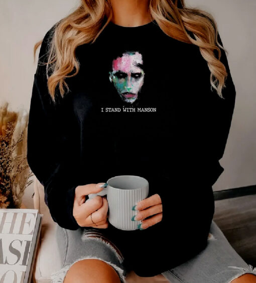 Marilyn Manson We Are Chaos I Stand With Manson Sweatshirt