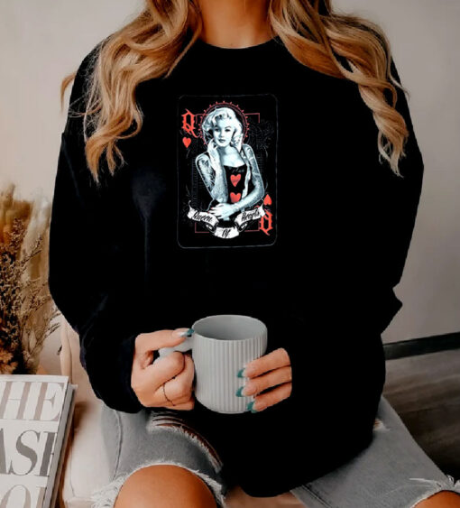 Marilyn Monroe Queen Of Hearts Sweatshirt