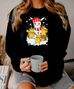 Merry Christmas Santa Pikachu Mashup Sweatshirt