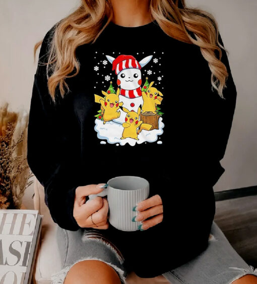 Merry Christmas Santa Pikachu Mashup Sweatshirt