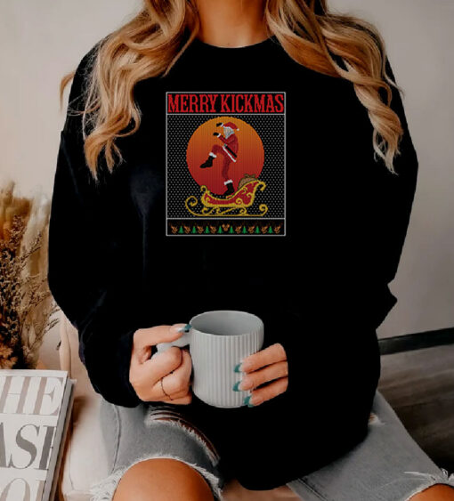 Merry Kickmas Christmas Sweatshirt