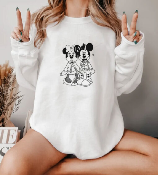 Minnie And Mickey Mouse Punk Sweatshirt