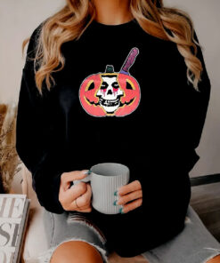 Misfits Halloween Jack o Lantern With Knife Sweatshirt