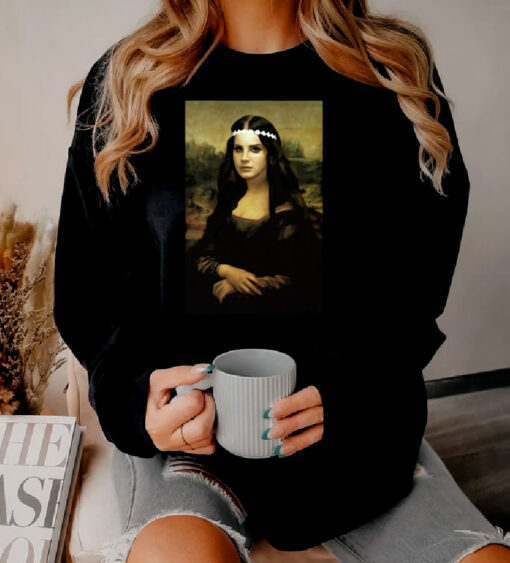 Mona Lisa Da Vinci Parody Lana Del Rey Sweatshirt