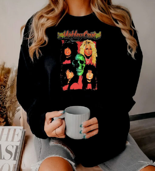 Motley Crue Drawing With Skull Sweatshirt