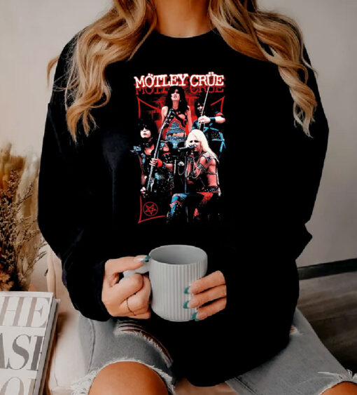 Motley Crue Shout At The Devil Group Photo Sweatshirt