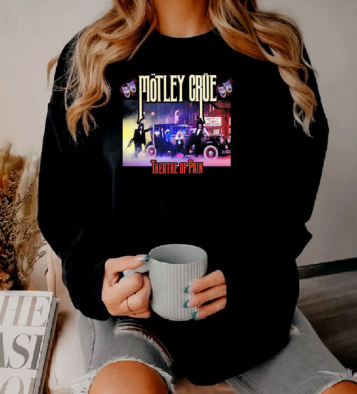 Motley Crue Theater Of Pain Gangster Car Sweatshirt