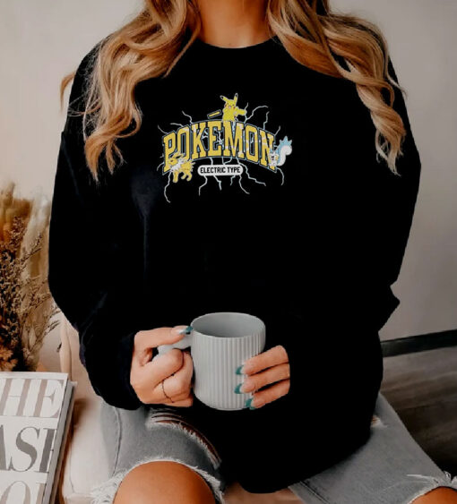 New Pokemon Electric Type Graphic Sweatshirt