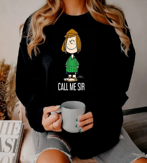 Peanuts Peppermint Patty Call Me Sir Sweatshirt