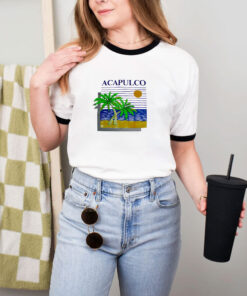 Acapulco Kanan Banana Single Stitch Tourist Ringer Tee