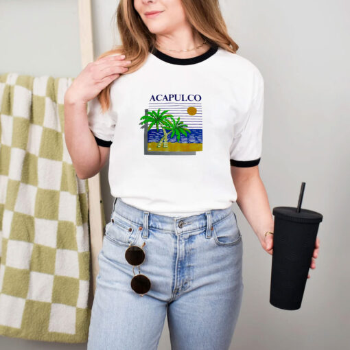 Acapulco Kanan Banana Single Stitch Tourist Ringer Tee