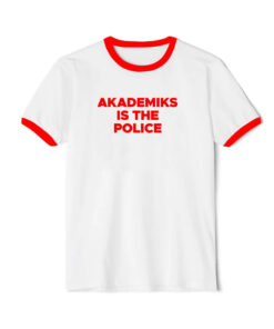 Akademiks Is The Police Ringer Red Tee