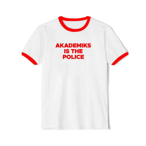 Akademiks Is The Police Ringer Red Tee