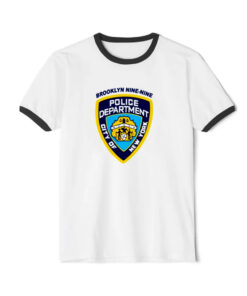 Brooklyn Nine Nine Badge Nominated Tv Show Ringer Black Tee