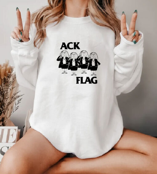 Cathy Ack Flag Black Flag Funny Sweatshirt