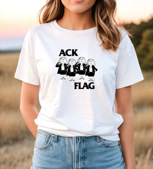 Cathy Ack Flag Black Flag Funny T Shirt