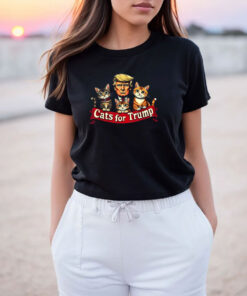 Cats for Trump USA American President 2024 T Shirt