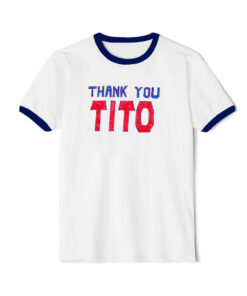 Cleveland Guardians Thank You Tito Ringer Navy Tee