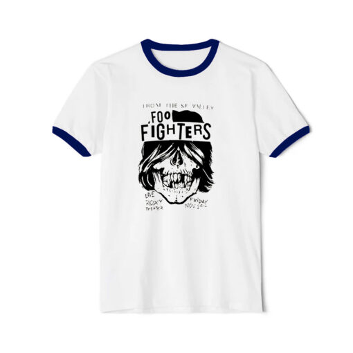 Foo Fighters Roxy Flyer Ringer Navy Tee