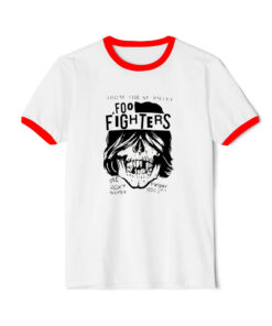 Foo Fighters Roxy Flyer Ringer Red Tee