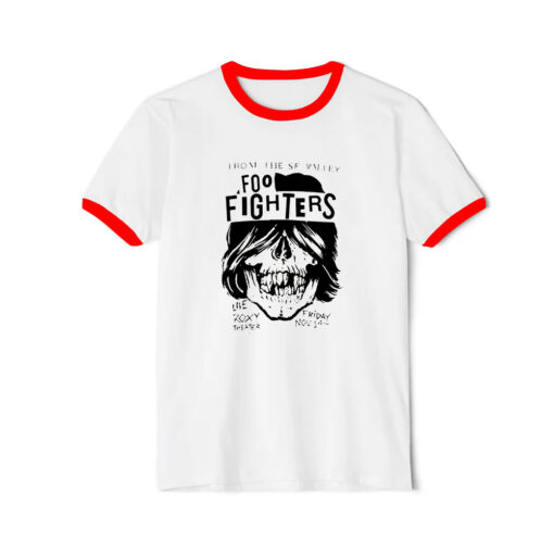 Foo Fighters Roxy Flyer Ringer Red Tee