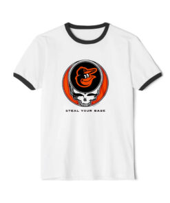 Grateful Dead Baltimore Orioles Steal Your Base Ringer Black Tee