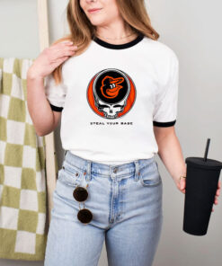 Grateful Dead Baltimore Orioles Steal Your Base Ringer Tee