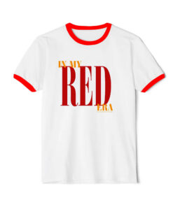 In My Red Era Taylor Swift Ringer Red Tee