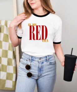 In My Red Era Taylor Swift Ringer Tee