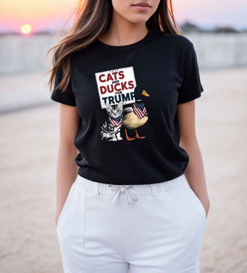 Kittens and Ducks for Trump Cats and Ducks for Trump 2024 T Shirt