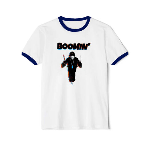 LL Cool J Boomin East Coast Ringer Navy Tee