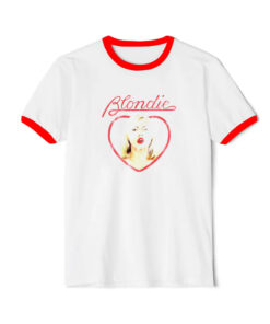 Merchcode Blondie Heart of Glass Ringer Red Tee