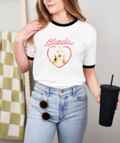 Merchcode Blondie Heart of Glass Ringer Tee