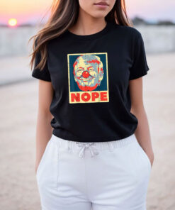 Nope Anti Trump Clown Vintage Retro Impeach No Donald 2024 T Shirt