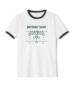 Philadelphia Eagles Brotherly Shove Ringer Black Tee