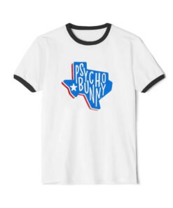 Psycho Bunny Texas Pays Homage To California Ringer Black Tee