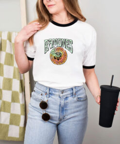 Ramones Crest Psych Ringer Tee