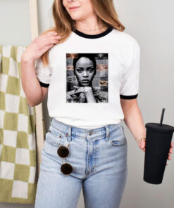 Rihanna Riri Watch The Queen Conquer Ringer Tee