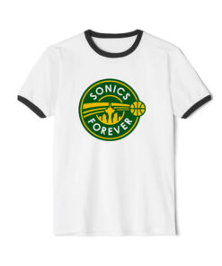 Sonic Forever Best Logo Ringer Black Tee