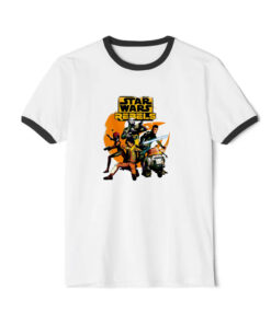 Star Wars Rebels The Good Guys Retro Movie Ringer Black Tee