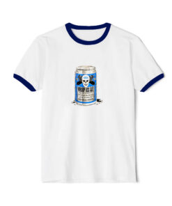 Stone Cold Austin Whoop Ass Ale Beer Ringer Navy Tee